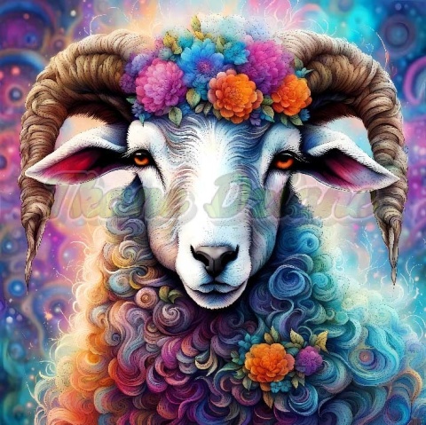 PANEL DRUKOWANY NEONOWY BARAN NR 38