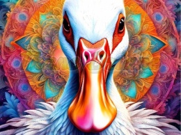 PANEL DRUKOWANY NEONOWA GĘŚ NR 33