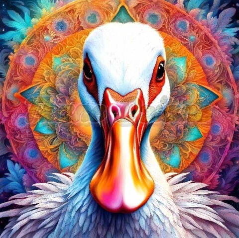 PANEL DRUKOWANY NEONOWA GĘŚ NR 33