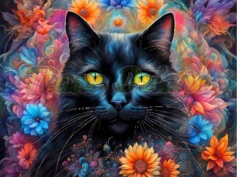 PANEL DRUKOWANY NEONOWY KOT NR 28