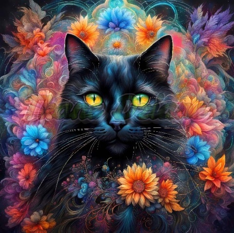 PANEL DRUKOWANY NEONOWY KOT NR 28