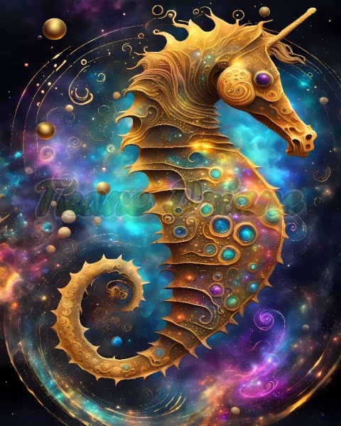 PANEL DRUKOWANY PROSTOKĄT KONIK MORSKI