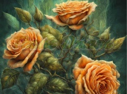 PANEL DRUKOWANY RÓŻA POMARAŃCZOWA NR 5