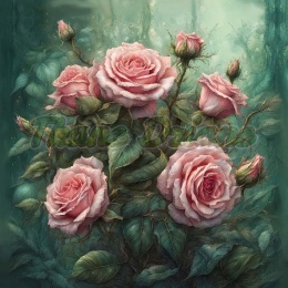 PANEL DRUKOWANY RÓŻA JASNO RÓŻOWA NR 4