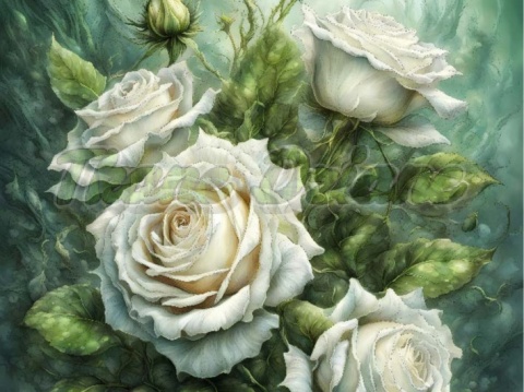 PANEL DRUKOWANY RÓŻA BIAŁA NR 2