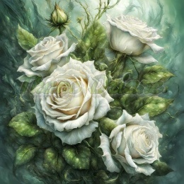 PANEL DRUKOWANY RÓŻA BIAŁA NR 2