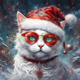 PANEL DRUKOWANY ŚWIĄTECZNE KOTY NR 3