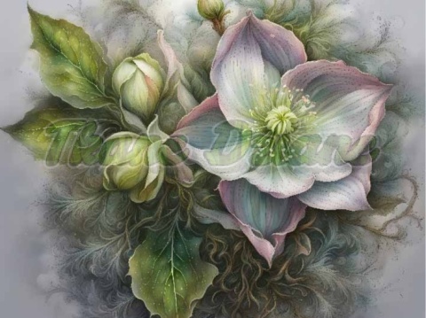 PANEL DRUKOWANY ŚWIĄTECZNE KWIATY NR 7