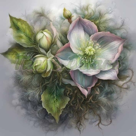 PANEL DRUKOWANY ŚWIĄTECZNE KWIATY NR 7