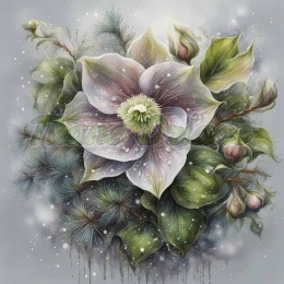 PANEL DRUKOWANY ŚWIĄTECZNE KWIATY NR 8