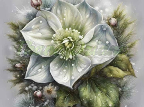 PANEL DRUKOWANY ŚWIĄTECZNE KWIATY NR 9