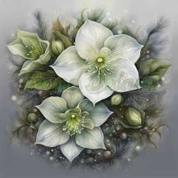 PANEL DRUKOWANY ŚWIĄTECZNE KWIATY NR 10