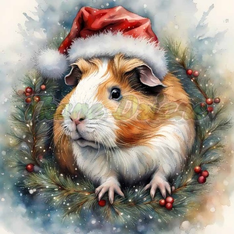 PANEL DRUKOWANY ŚWIĄTECZNE ZWIERZAKI- CHOMIK NR 20