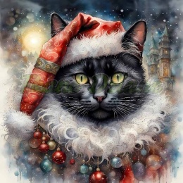 PANEL DRUKOWANY ŚWIĄTECZNE KOTY NR 1