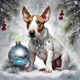 PANEL DRUKOWANY ŚWIĄTECZNE ZWIERZAKI Z BOMBKAMI NR 2