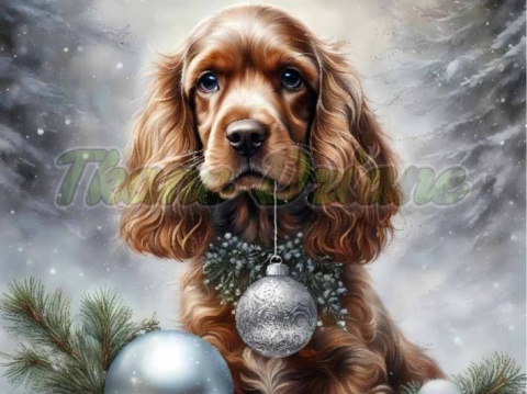 PANEL DRUKOWANY ŚWIĄTECZNE ZWIERZAKI Z BOMBKAMI NR 3