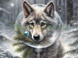 PANEL DRUKOWANY ŚWIĄTECZNE ZWIERZAKI Z BOMBKAMI NR 4