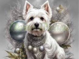 PANEL DRUKOWANY ŚWIĄTECZNE ZWIERZAKI Z BOMBKAMI NR 5