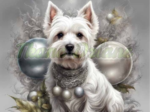 PANEL DRUKOWANY ŚWIĄTECZNE ZWIERZAKI Z BOMBKAMI NR 5