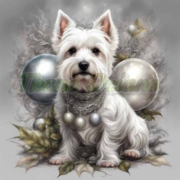 PANEL DRUKOWANY ŚWIĄTECZNE ZWIERZAKI Z BOMBKAMI NR 5