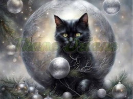 PANEL DRUKOWANY ŚWIĄTECZNE ZWIERZAKI Z BOMBKAMI NR 7