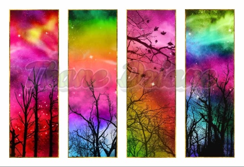 PANEL DRUKOWANY ZAKŁADKI DO KSIĄŻEK -ZORZA