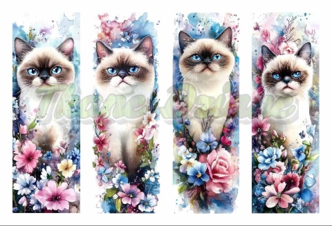 PANEL DRUKOWANY ZAKŁADKI DO KSIĄŻEK -KOT RAGDOLL