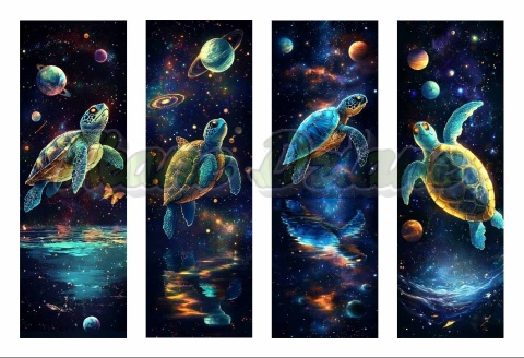 PANEL DRUKOWANY ZAKŁADKI DO KSIĄŻEK -ŻÓŁWIE