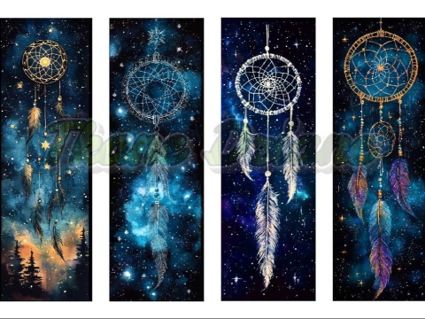 PANEL DRUKOWANY ZAKŁADKI DO KSIĄŻEK -ŁAPACZ SNÓW