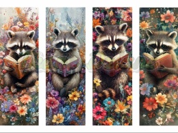 PANEL DRUKOWANY ZAKŁADKI DO KSIĄŻEK -SZOPY W KWIATACH