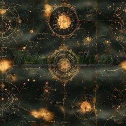 TKANINA DRUKOWANA ASTRONOMIA NR 3