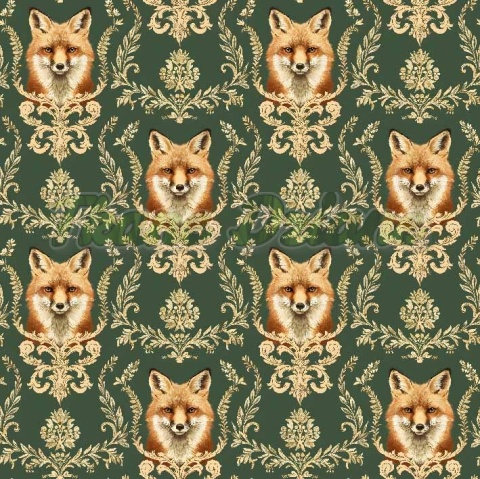 TKANINA DRUKOWANA LISY NR 1