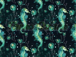 TKANINA DRUKOWANA KONIK MORSKI NR 7