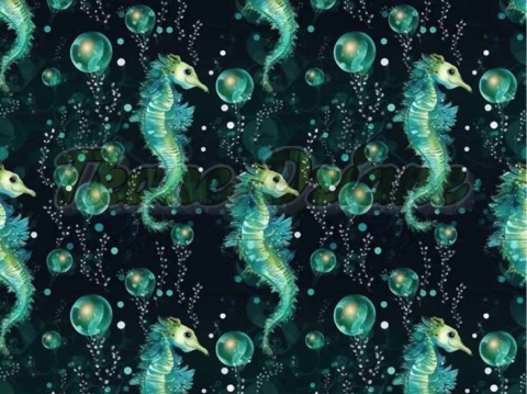 TKANINA DRUKOWANA KONIK MORSKI NR 7