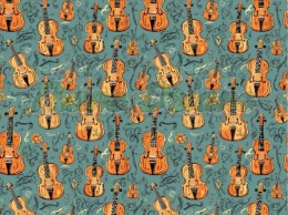 TKANINA DRUKOWANA GITARY NR 9