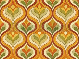 TKANINA DRUKOWANA RETRO NR 15