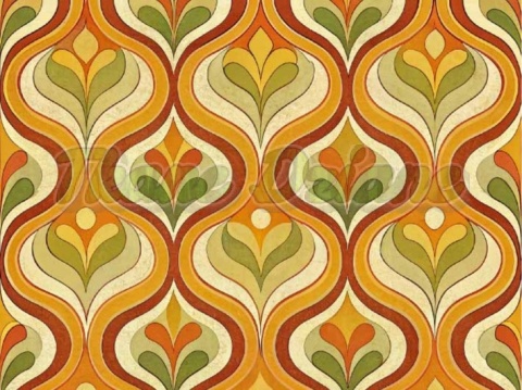 TKANINA DRUKOWANA RETRO NR 15