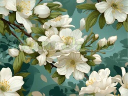 TKANINA DRUKOWANA JAŚMIN NR 13