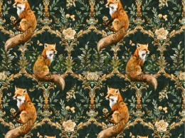 TKANINA DRUKOWANA LISY NR 2