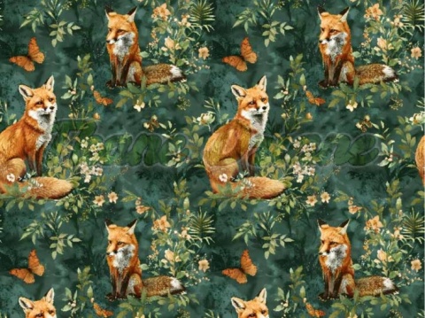 TKANINA DRUKOWANA LISY NR 3