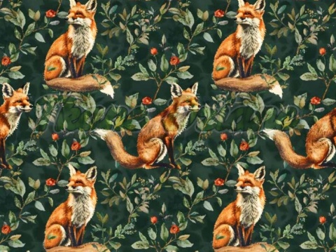 TKANINA DRUKOWANA LISY NR 5