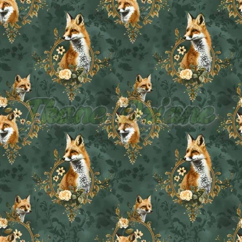 TKANINA DRUKOWANA LISY NR 8