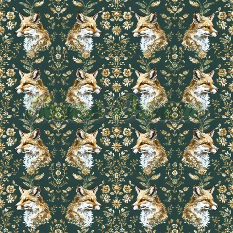 TKANINA DRUKOWANA LISY NR 10