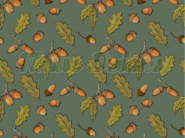 TKANINA DRUKOWANA Z MCHU I PAPROCI NR 11