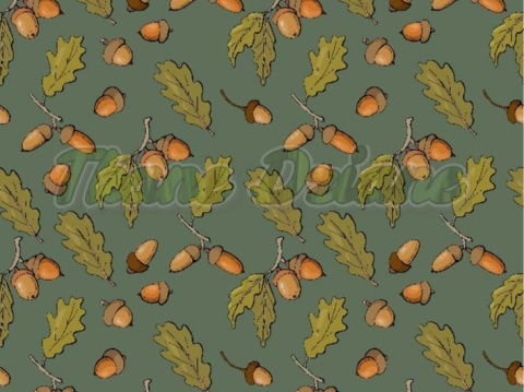 TKANINA DRUKOWANA Z MCHU I PAPROCI NR 11