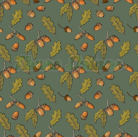 TKANINA DRUKOWANA Z MCHU I PAPROCI NR 11