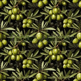 TKANINA DRUKOWANA OLIWKI NR 9