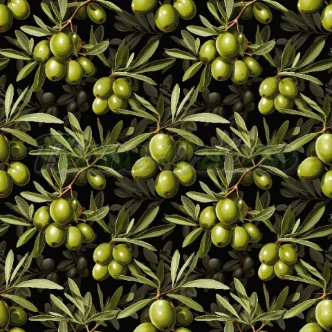 TKANINA DRUKOWANA OLIWKI NR 9