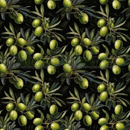 TKANINA DRUKOWANA OLIWKI NR 10