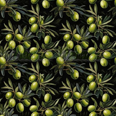 TKANINA DRUKOWANA OLIWKI NR 10